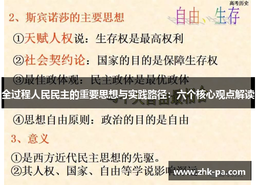 全过程人民民主的重要思想与实践路径:六个核心观点解读 全过程人民民主的重要思想与实践路径:六个核心观点解读