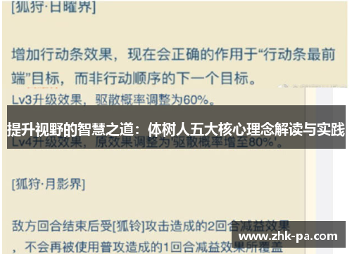 提升视野的智慧之道:体树人五大核心理念解读与实践 提升视野的智慧之道:体树人五大核心理念解读与实践